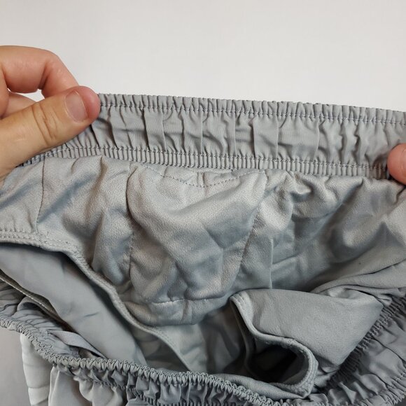 Nike Dri Fit Womens Sz Large Grey Shorts Elastic Drawstring Waist Under Wear - Picture 5 of 9